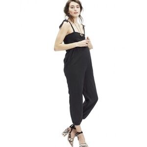 Hatch Maternity JoJo Black Cotton Gauze Jumpsuit (Hatch size 2 (M))